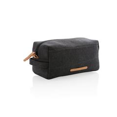 Vue Trousse de toilette en toile de couleur noir| Krokrodeal