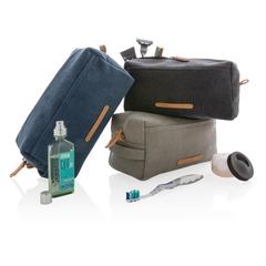 Vue Trousse de toilette en toile de couleur noir| Krokrodeal
