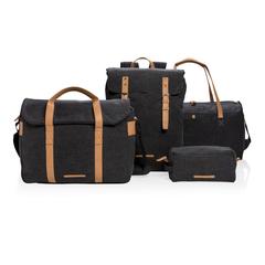 Vue Trousse de toilette en toile de couleur noir| Krokrodeal