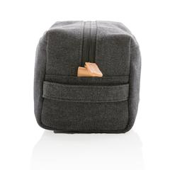 Vue Trousse de toilette en toile de couleur noir| Krokrodeal