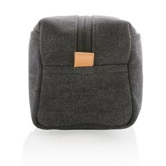 Vue Trousse de toilette en toile de couleur noir| Krokrodeal