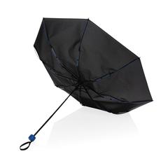 Vue Mini parapluie 20.5" en rPET 190T Impact AWARE™ de couleur bleu| Krokrodeal