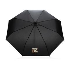 Vue Mini parapluie 20.5" en rPET 190T Impact AWARE™ de couleur bleu| Krokrodeal