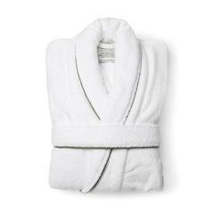 Vue VINGA Peignoir Harper L/XL de couleur blanc| Krokrodeal