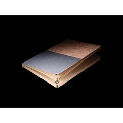 Vue Carnet A5 à couverture en kraft et en liège de couleur noir| Krokrodeal
