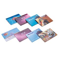 Vue Bouclier anti RFID avec puce de brouillage de couleur blanc| Krokrodeal