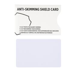 Vue Bouclier anti RFID avec puce de brouillage de couleur blanc| Krokrodeal