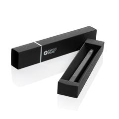 Vue Stylo à double pointe en aluminium RCS Swiss Peak Storm de couleur noir| Krokrodeal