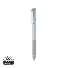 Vue Stylo TwistLock en ABS recyclé certifié GRS de couleur gris| Krokrodeal