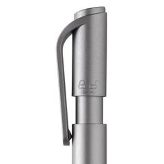 Vue Stylo TwistLock en ABS recyclé certifié GRS de couleur gris| Krokrodeal