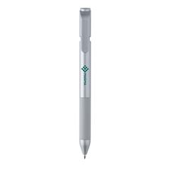 Vue Stylo TwistLock en ABS recyclé certifié GRS de couleur gris| Krokrodeal