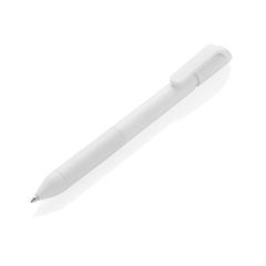 Vue Stylo TwistLock en ABS recyclé certifié GRS de couleur blanc| Krokrodeal