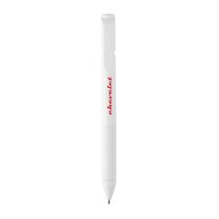 Vue Stylo TwistLock en ABS recyclé certifié GRS de couleur blanc| Krokrodeal