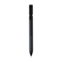 Vue Stylo TwistLock en ABS recyclé certifié GRS de couleur noir| Krokrodeal