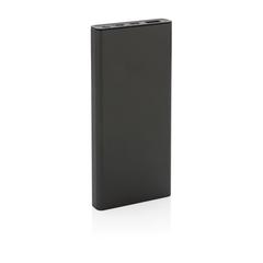 Vue Powerbank 10.000 mAh et 18W en aluminium recyclé Terra RCS de couleur gris| Krokrodeal