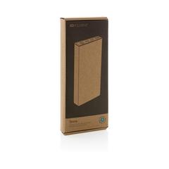 Vue Powerbank 10.000 mAh et 18W en aluminium recyclé Terra RCS de couleur gris| Krokrodeal