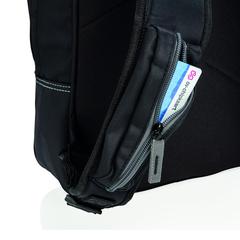 Vue Sac à dos The City de couleur noir| Krokrodeal