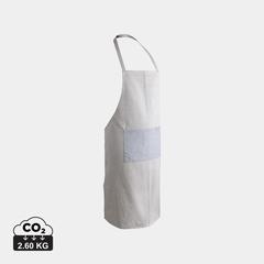 Vue Tablier de luxe Ukiyo en rcotton 280gr Aware™ de couleur blanc| Krokrodeal