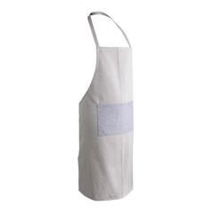 Vue Tablier de luxe Ukiyo en rcotton 280gr Aware™ de couleur blanc| Krokrodeal