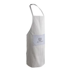 Vue Tablier de luxe Ukiyo en rcotton 280gr Aware™ de couleur blanc| Krokrodeal