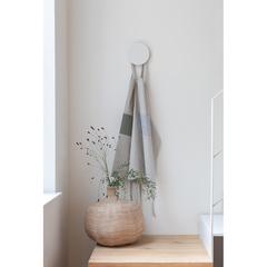 Vue Tablier de luxe Ukiyo en rcotton 280gr Aware™ de couleur blanc| Krokrodeal