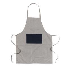 Vue Tablier de luxe Ukiyo en rcotton 280gr Aware™ de couleur bleu| Krokrodeal