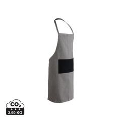 Vue Tablier de luxe Ukiyo en rcotton 280gr Aware™ de couleur noir| Krokrodeal