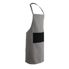 Vue Tablier de luxe Ukiyo en rcotton 280gr Aware™ de couleur noir| Krokrodeal