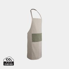Vue Tablier de luxe Ukiyo en rcotton 280gr Aware™ de couleur vert| Krokrodeal