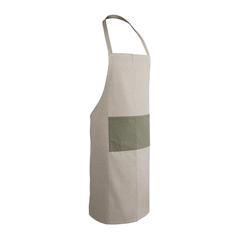 Vue Tablier de luxe Ukiyo en rcotton 280gr Aware™ de couleur vert| Krokrodeal