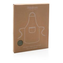 Vue Tablier de luxe Ukiyo en rcotton 280gr Aware™ de couleur vert| Krokrodeal