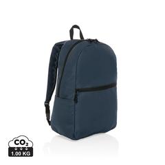 Vue Sac à dos en rPET Impact AWARE™ de couleur bleu| Krokrodeal