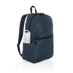 Vue Sac à dos en rPET Impact AWARE™ de couleur bleu| Krokrodeal