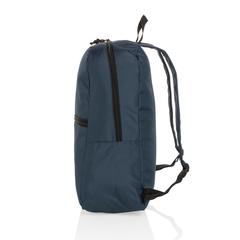 Vue Sac à dos en rPET Impact AWARE™ de couleur bleu| Krokrodeal