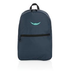 Vue Sac à dos en rPET Impact AWARE™ de couleur bleu| Krokrodeal