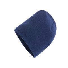 Vue Bonnet classique en laine Polylana® Impact AWARE™ de couleur bleu| Krokrodeal