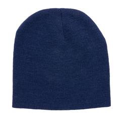 Vue Bonnet classique en laine Polylana® Impact AWARE™ de couleur bleu| Krokrodeal