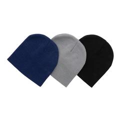 Vue Bonnet classique en laine Polylana® Impact AWARE™ de couleur bleu| Krokrodeal