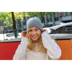 Vue Bonnet classique en laine Polylana® Impact AWARE™ de couleur gris| Krokrodeal