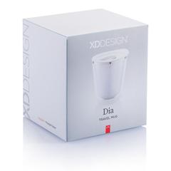 Vue Tasse de bureau Dia de couleur blanc| Krokrodeal