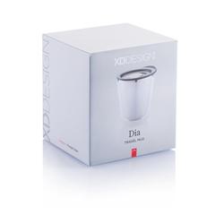 Vue Tasse de bureau Dia de couleur gris| Krokrodeal