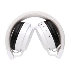 Vue Casque sans fil pliable de couleur blanc| Krokrodeal