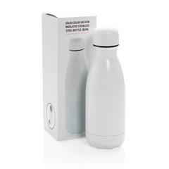 Vue Bouteille isotherme en acier 260ml de couleur blanc| Krokrodeal