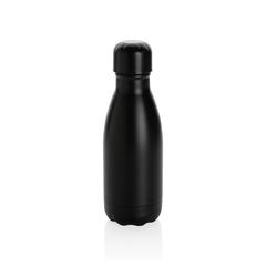 Vue Bouteille isotherme en acier 260ml de couleur noir| Krokrodeal