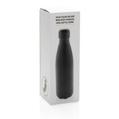 Vue Bouteille isotherme en acier 260ml de couleur noir| Krokrodeal