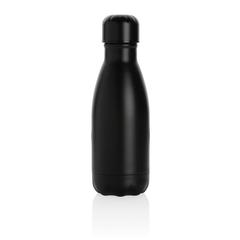 Vue Bouteille isotherme en acier 260ml de couleur noir| Krokrodeal