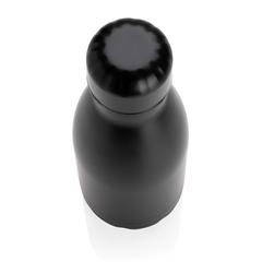 Vue Bouteille isotherme en acier 260ml de couleur noir| Krokrodeal