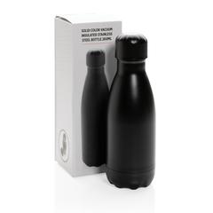 Vue Bouteille isotherme en acier 260ml de couleur noir| Krokrodeal