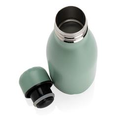 Vue Bouteille isotherme en acier 260ml de couleur vert| Krokrodeal