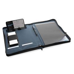 Vue Conférencier 300D rPET Impact Aware™ de couleur bleu| Krokrodeal